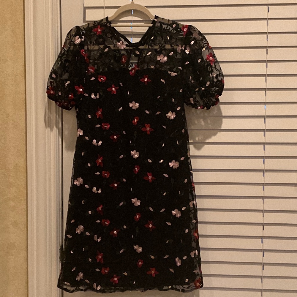 Sam Edelman Black Floral Mini Dress